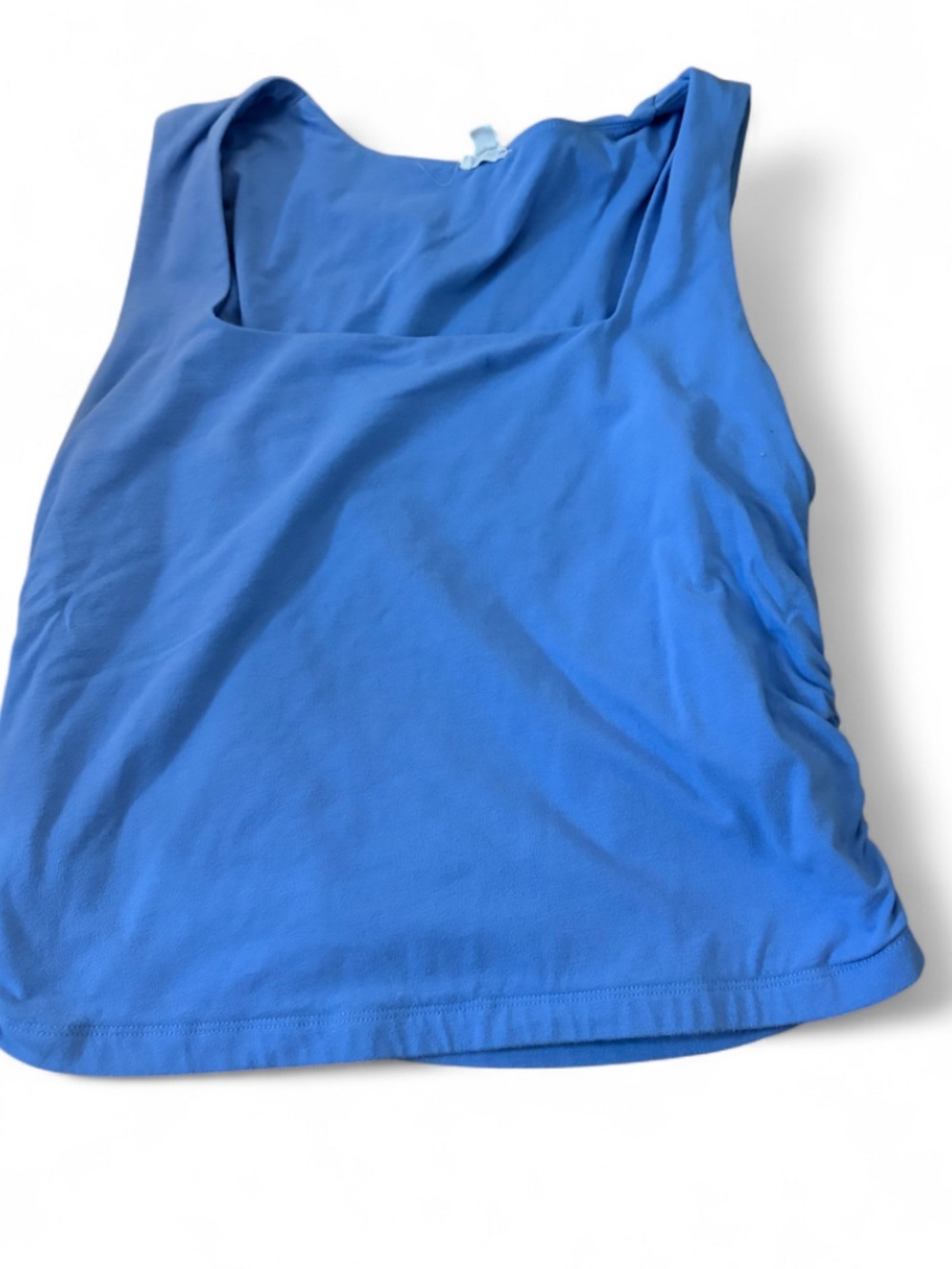 Garage Square Neck Blue Tank Top
